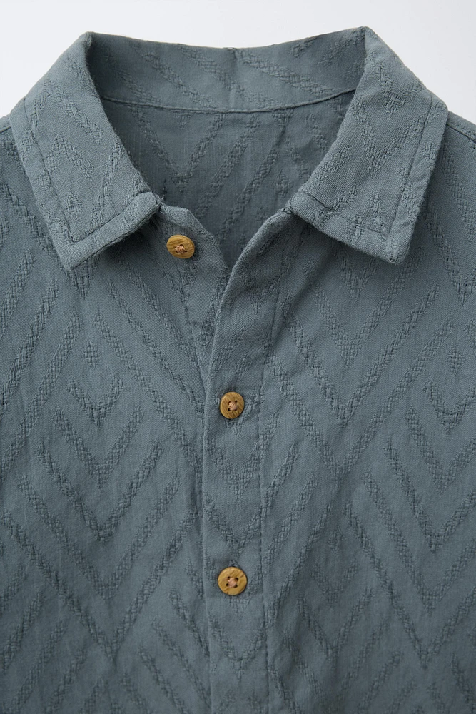 CHEMISE TEXTURÉE JACQUARD