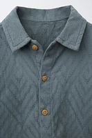 CHEMISE TEXTURÉE JACQUARD