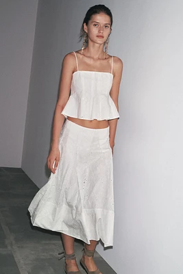 ZW COLLECTION EMBROIDERED CAPE SKIRT