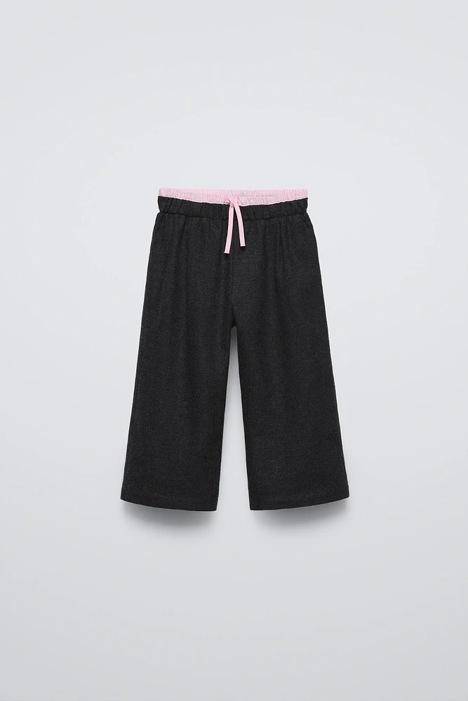 DOUBLE WAISTBAND PANTS