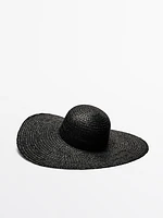 Raffia floppy hat