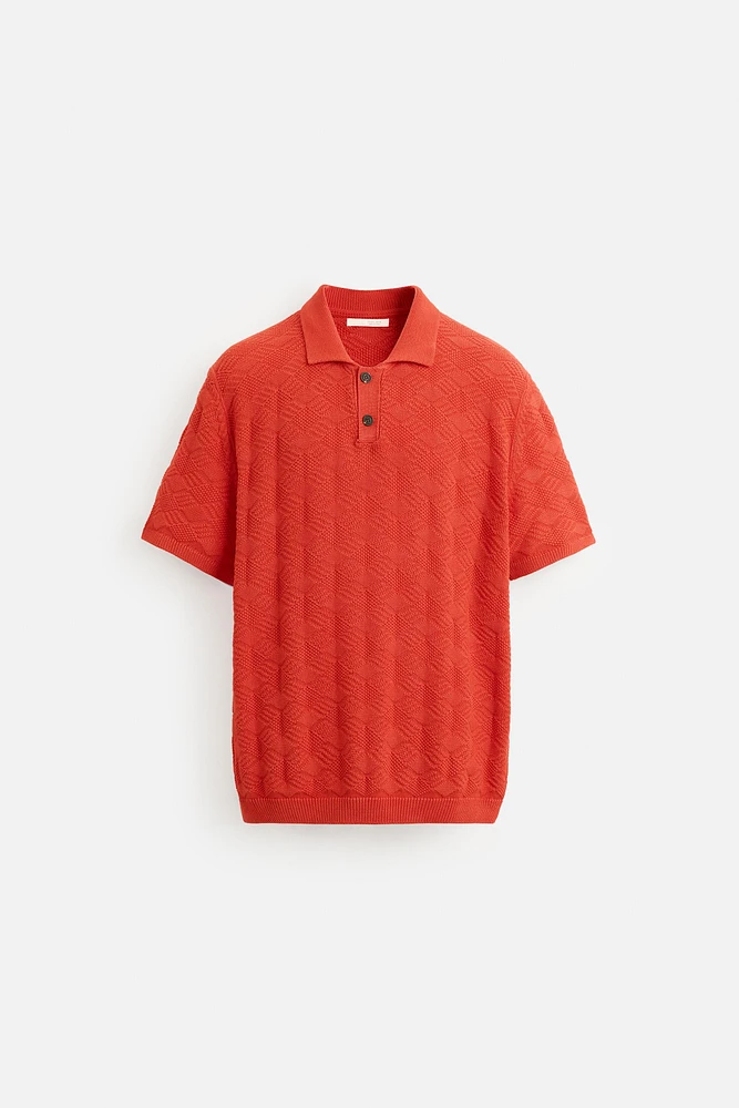 POLO EN MAILLE LOSANGES