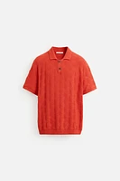 DIAMOND KNIT POLO SHIRT