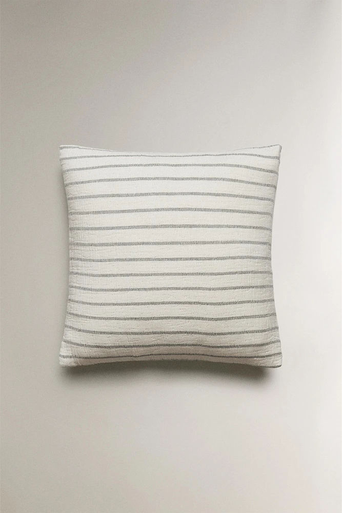 HOUSSE DE COUSSIN ENFANT GAZE RAYURES