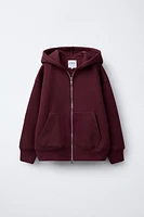 HOODED SWEATSHIRT WITH ZIP