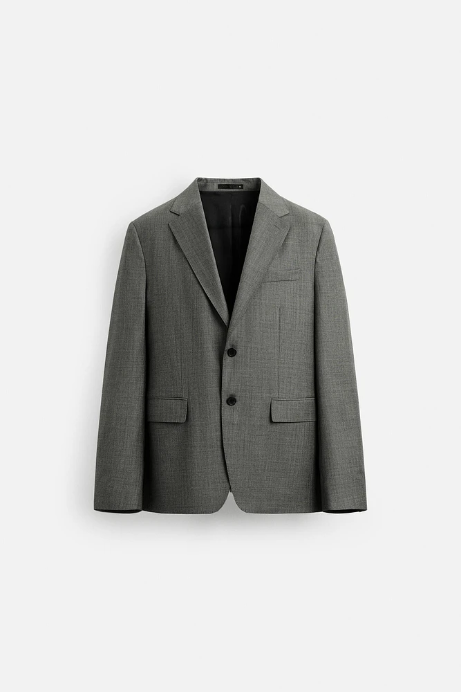 BLAZER COSTUME STRUCTURÉ 100 % LAINE
