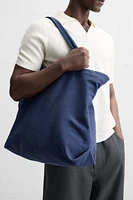 WASHED CANVAS TOTE BAG