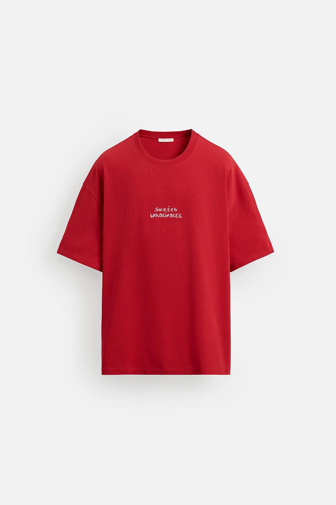 PRINTED TEXT T-SHIRT