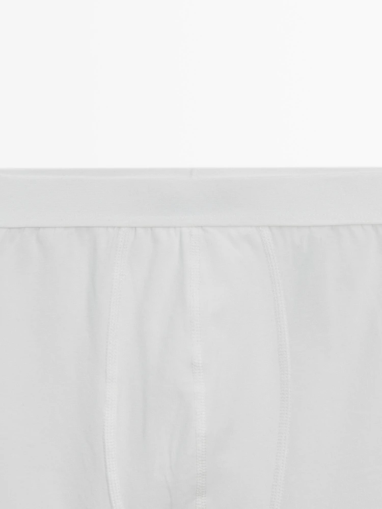 Boxer uni en coton mélang