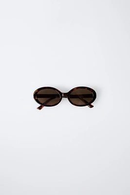 OVAL TORTOISESHELL SUNGLASSES