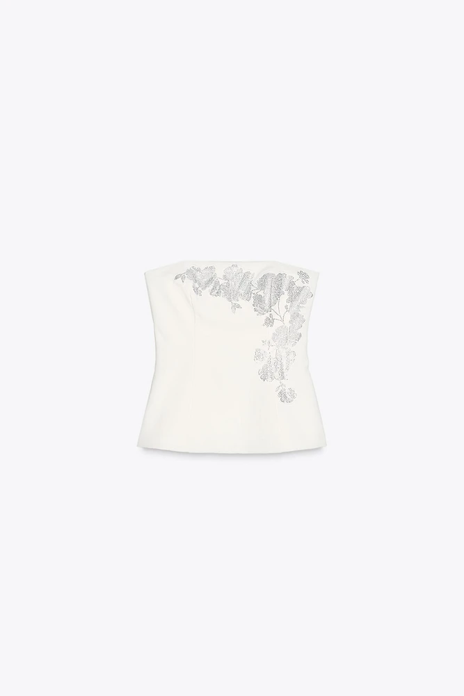 TOP BUSTIER STRASS