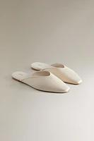 SATEEN MULE SLIPPERS