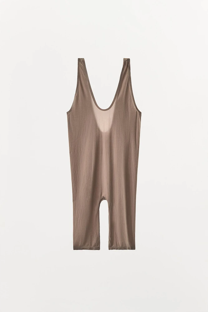 POLYAMIDE SHORT JUMPSUIT