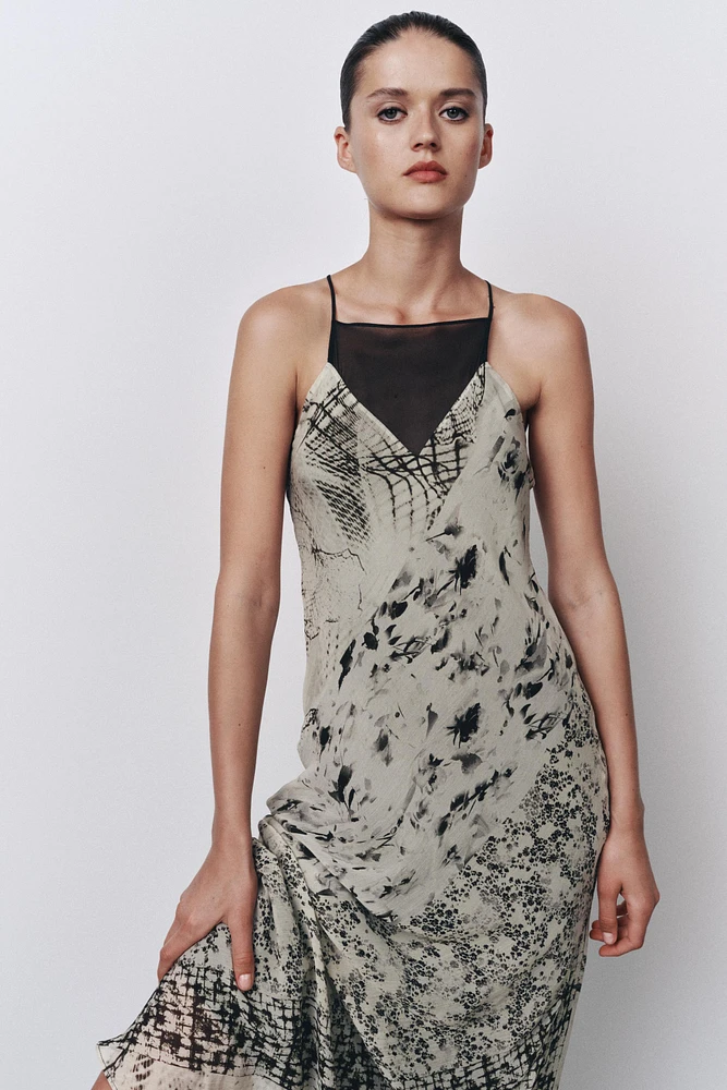 LONG PRINTED DRESS