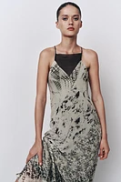 LONG PRINTED DRESS