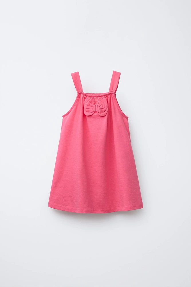 BOW PRINT DRESS