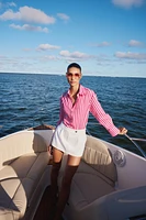 CREPE BUTTON SKORT