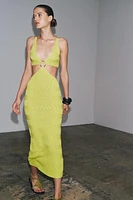 CUT OUT KNIT DRESS
