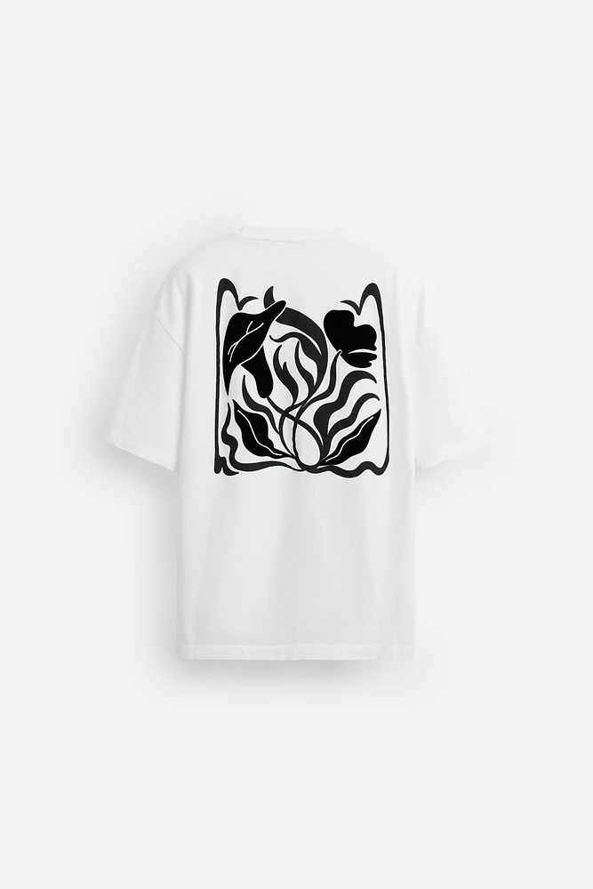 T-SHIRT IMPRIMÉ À TEXTURE