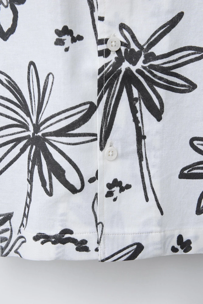 PALM TREE PRINT SHIRT