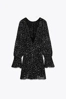 ZW COLLECTION POLKA DOT MINI DRESS