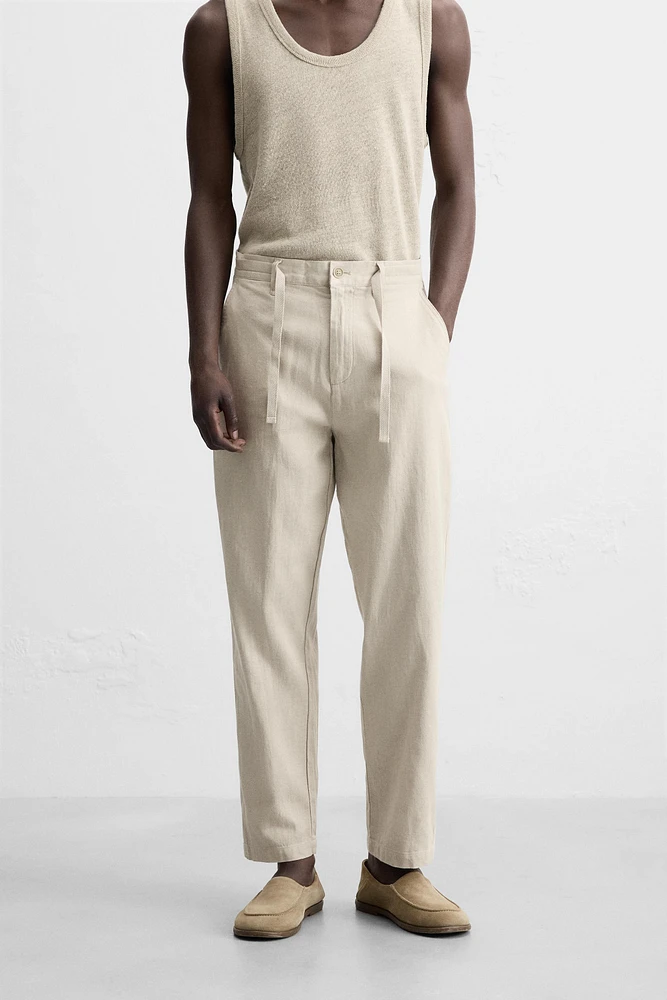 PANTALON COTON ET LIN