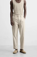 PANTALON COTON ET LIN