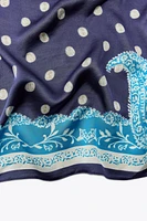 POLKA DOT PRINT SCARF