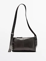Mini-sac à bandoulière en cuir nappa