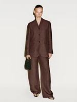Pantalon de costume fluide en lin - Limited Edition