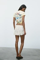 MARIAN ELLIS ROWAN BUTTERFLY PRINT T-SHIRT
