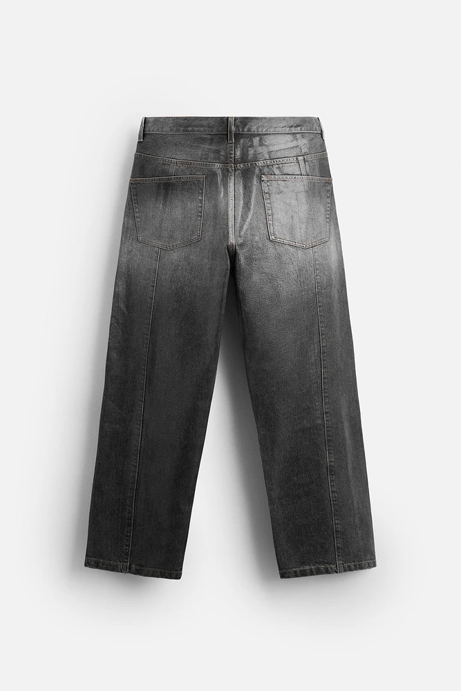 WAXED EFFECT JEANS LIMITED EDITION