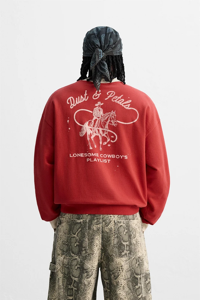 SWEAT À IMPRIMÉ GRAPHIQUE