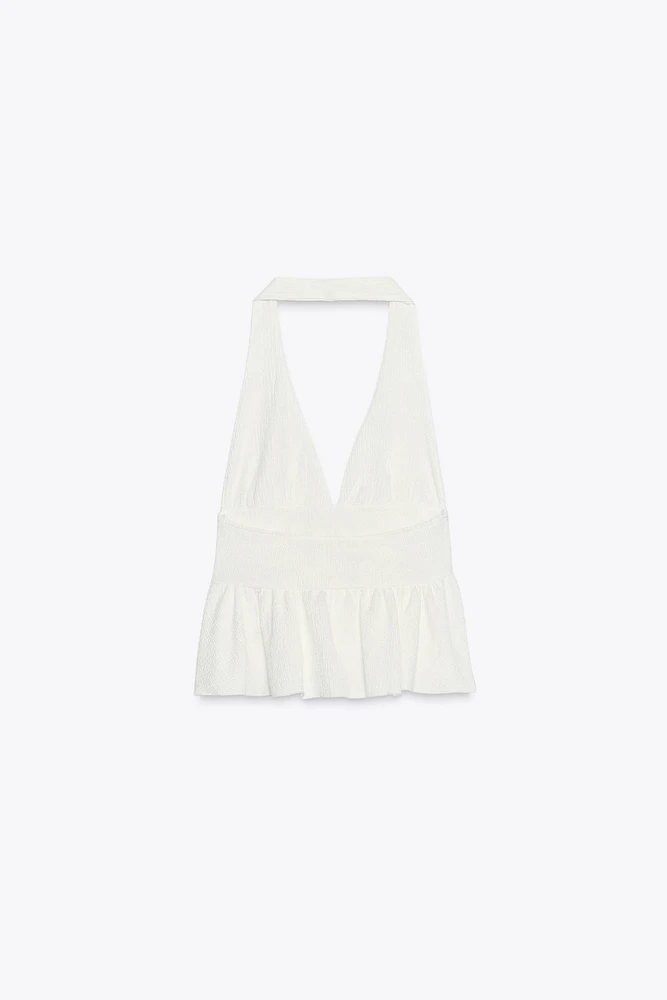 TOP HALTER VOLANTS
