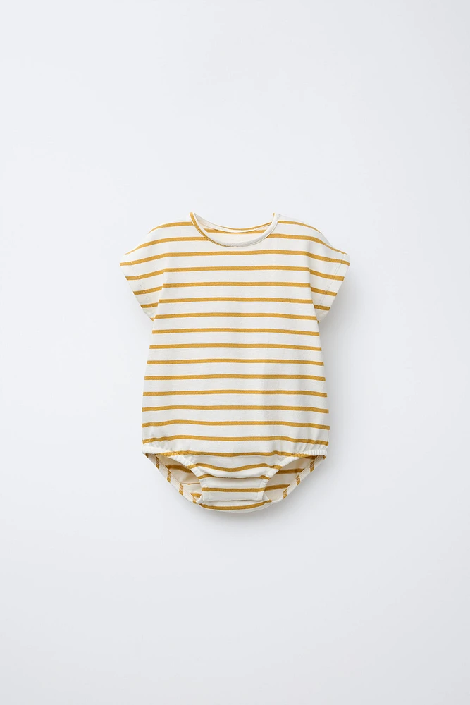 STRIPED BODYSUIT