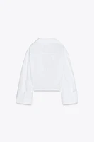 KNOTTED GABARDINE SHIRT