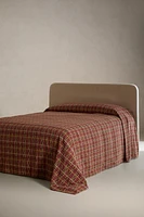 COUVRE-LIT COTON RAYURES MULTICOLORES
