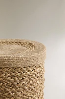 SEAGRASS BASKET WITH LID