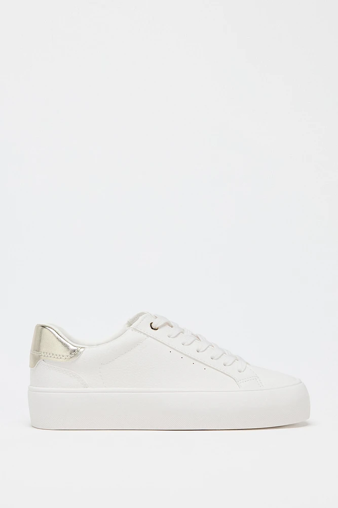 CONTRAST SNEAKERS