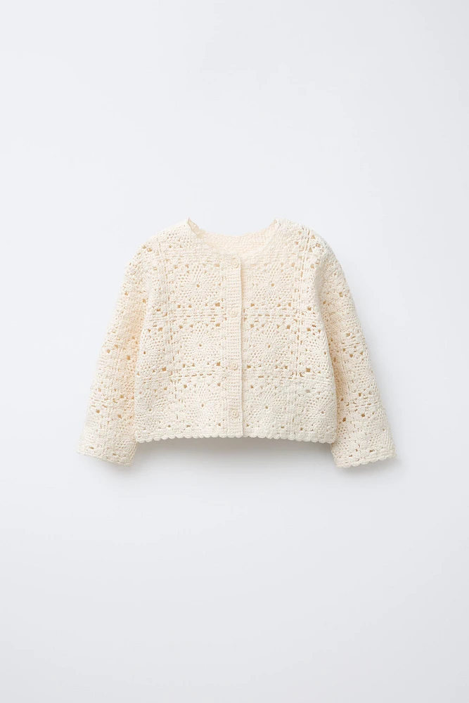 CROCHET KNIT CARDIGAN