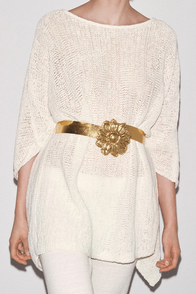 METAL FLOWER BELT