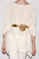 METAL FLOWER BELT