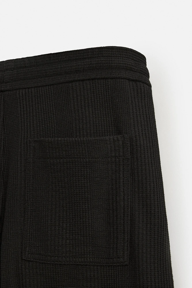 STRIPED JACQUARD SHORTS