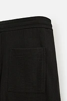 STRIPED JACQUARD SHORTS
