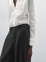 Pantalon bouffant avec boucle dans le bas