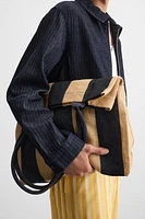 STRIPED SHOPPER BAG