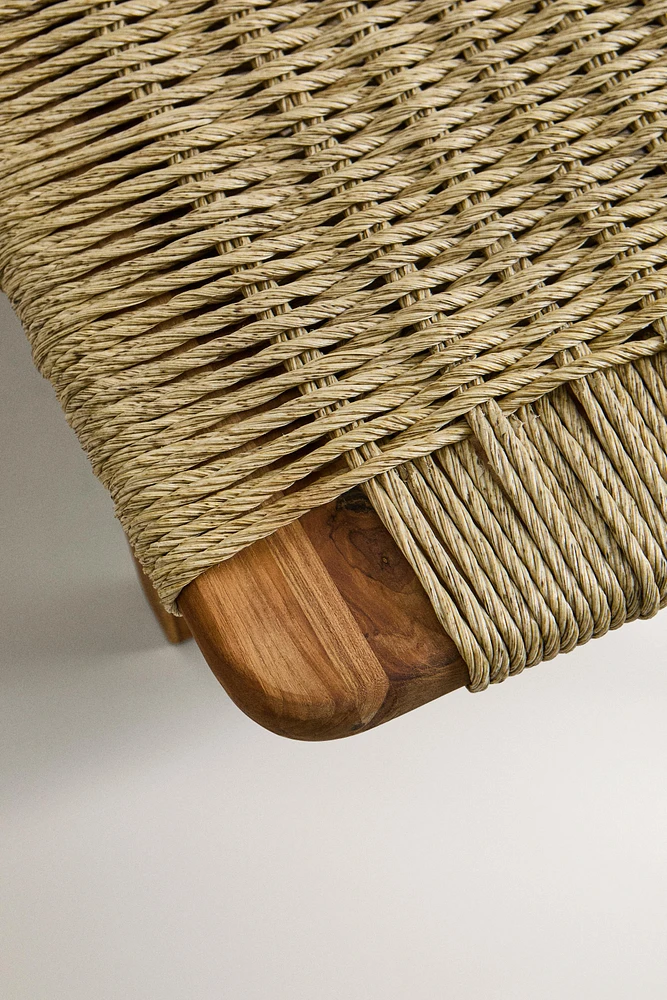 TEAK OUTDOOR LOUNGER