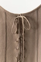 LACED KNIT CORSET