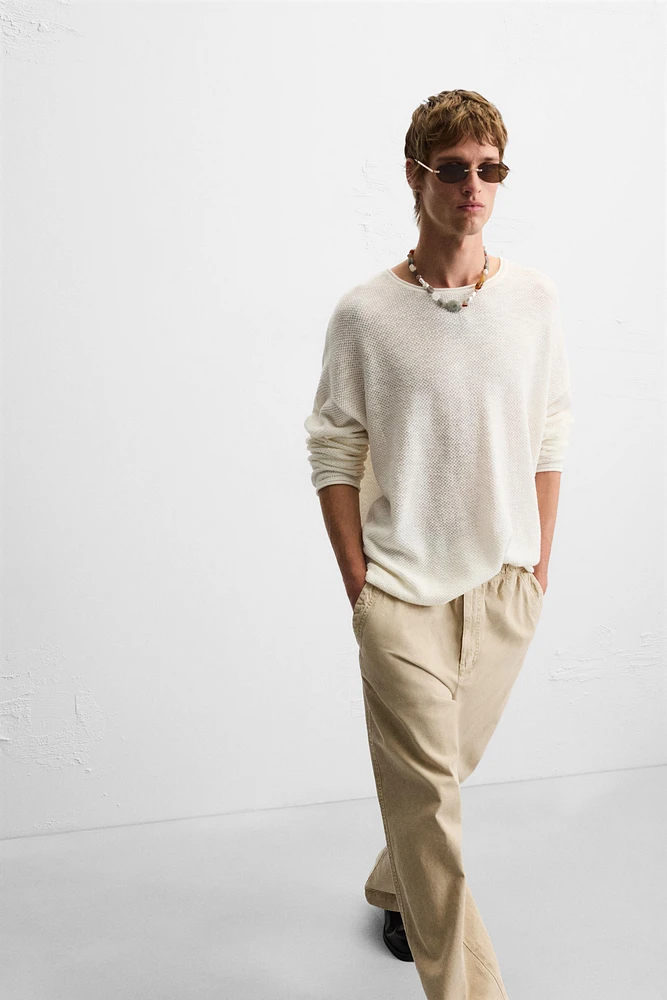 RELAXED FIT WASHED PANTS