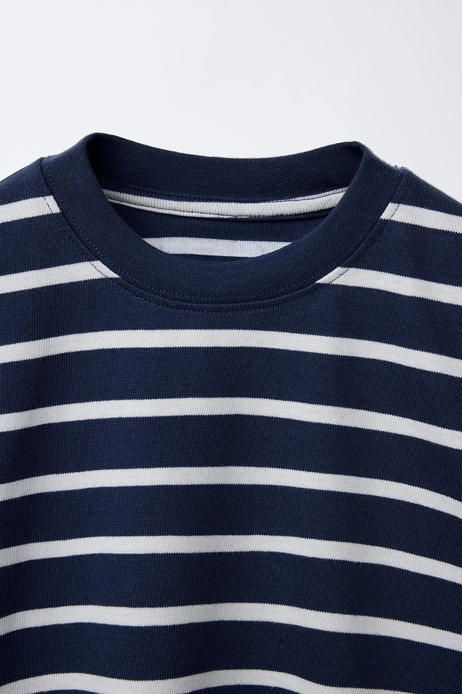 T-SHIRT À RAYURES HEAVY WEIGHT